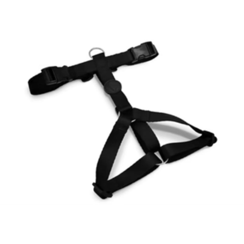 Morso Hundegeschirr H-Leine Recycelt Schwarz